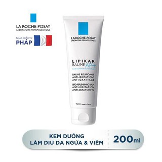 KEM DƯỠNG GIẢM NGỨA LIPIKAR BAUME AP+ LAROCHE POSAY Làm dịu da khô, ngứa, mẩn đỏ và bị viêm