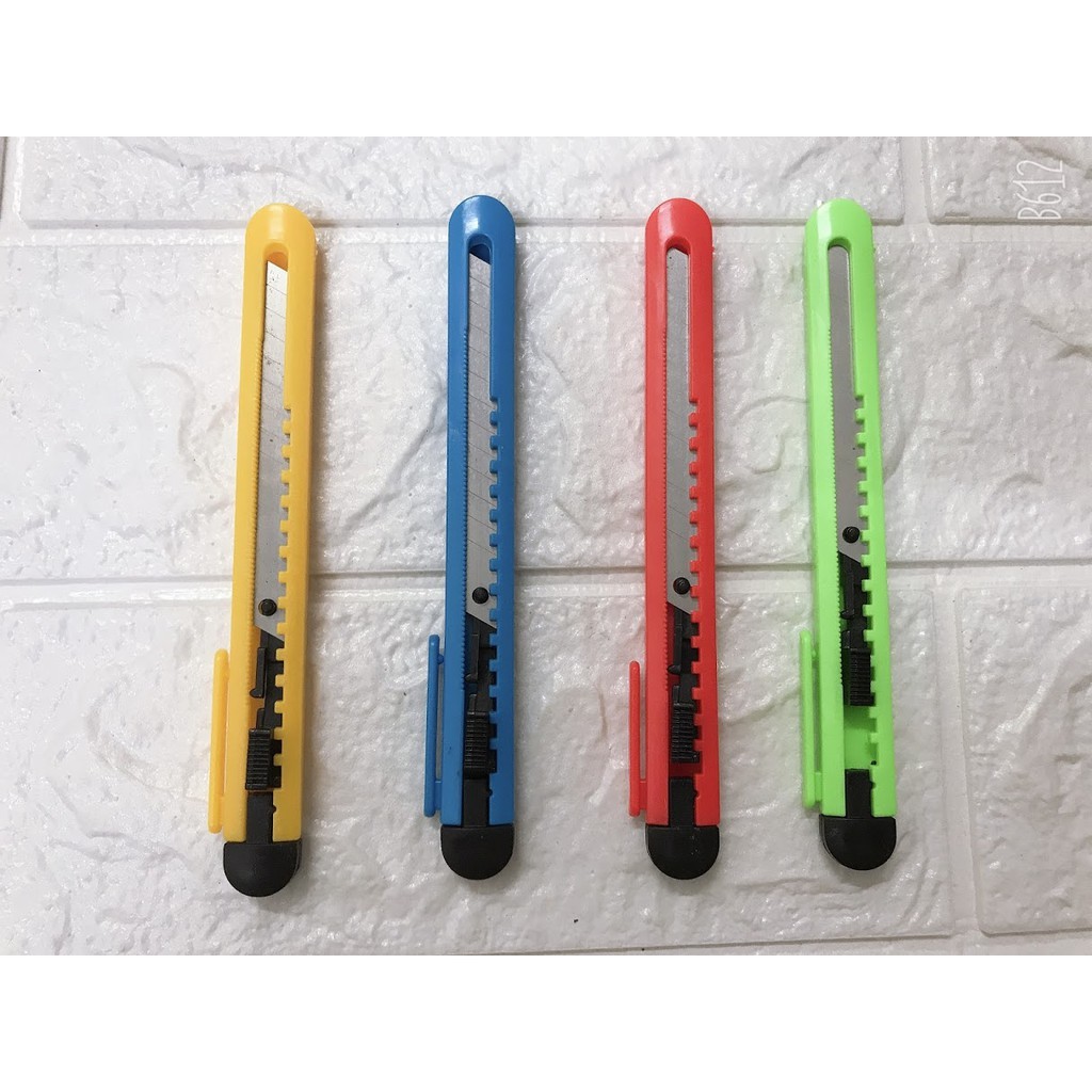 Dao Rọc Giấy Cỡ nhỏ Loại 12 Đốt Tiện Dụng