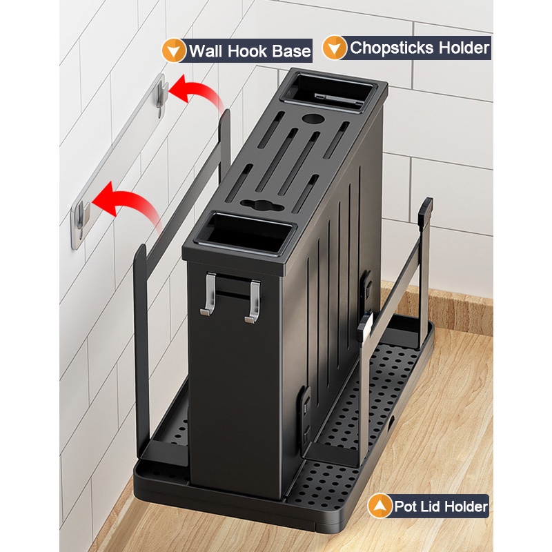Giá Đỡ Dao Bằng Thép Không Gỉ Gắn Tường Tiện Dụng Cho Nhà Bếp
