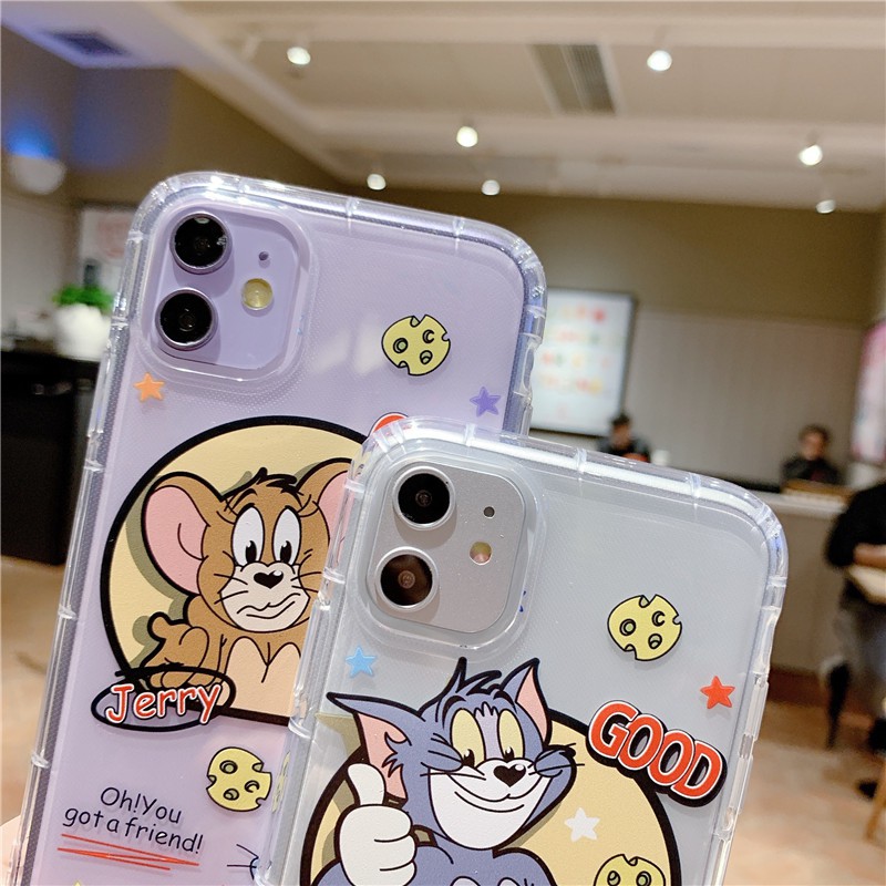 [ IPHONE ] Ốp Lưng Silicon Chống Sốc Tom x Jerry - I034 | BigBuy360 - bigbuy360.vn