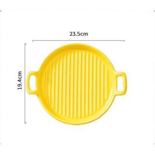 Chảo sứ đựng đồ ăn chín