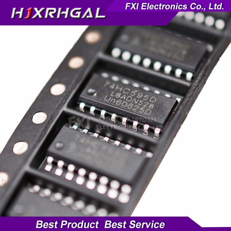 Set 50 linh kiện điện tử mới 74hc595d 74hc595 Sop16 Sop Sn74Hc595Dr Smd chất lượng cao