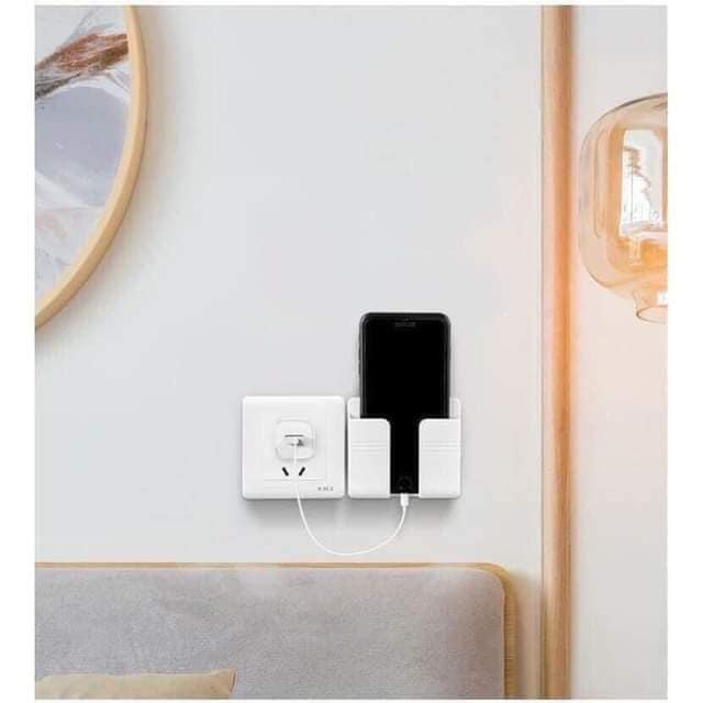 Kệ Để Điều Khiển Remote - Điện Thoại Dán Tường Mẫu Mới Tiện Dụng | BigBuy360 - bigbuy360.vn