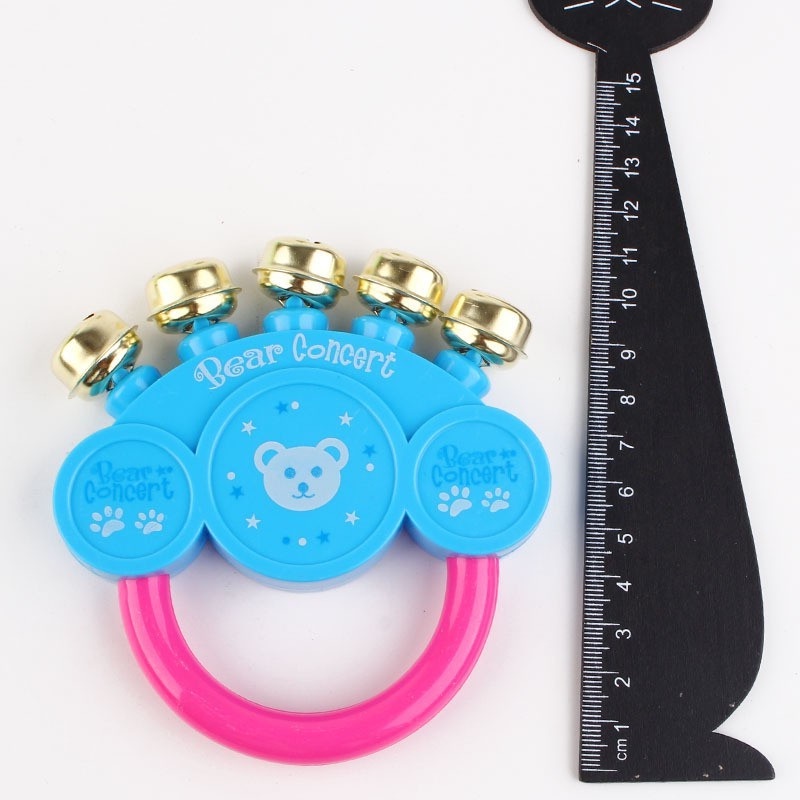 Đồ chơi xúc xắc cầm tay, xúc xắc gắn chuông phát tiếng kêu cho bé