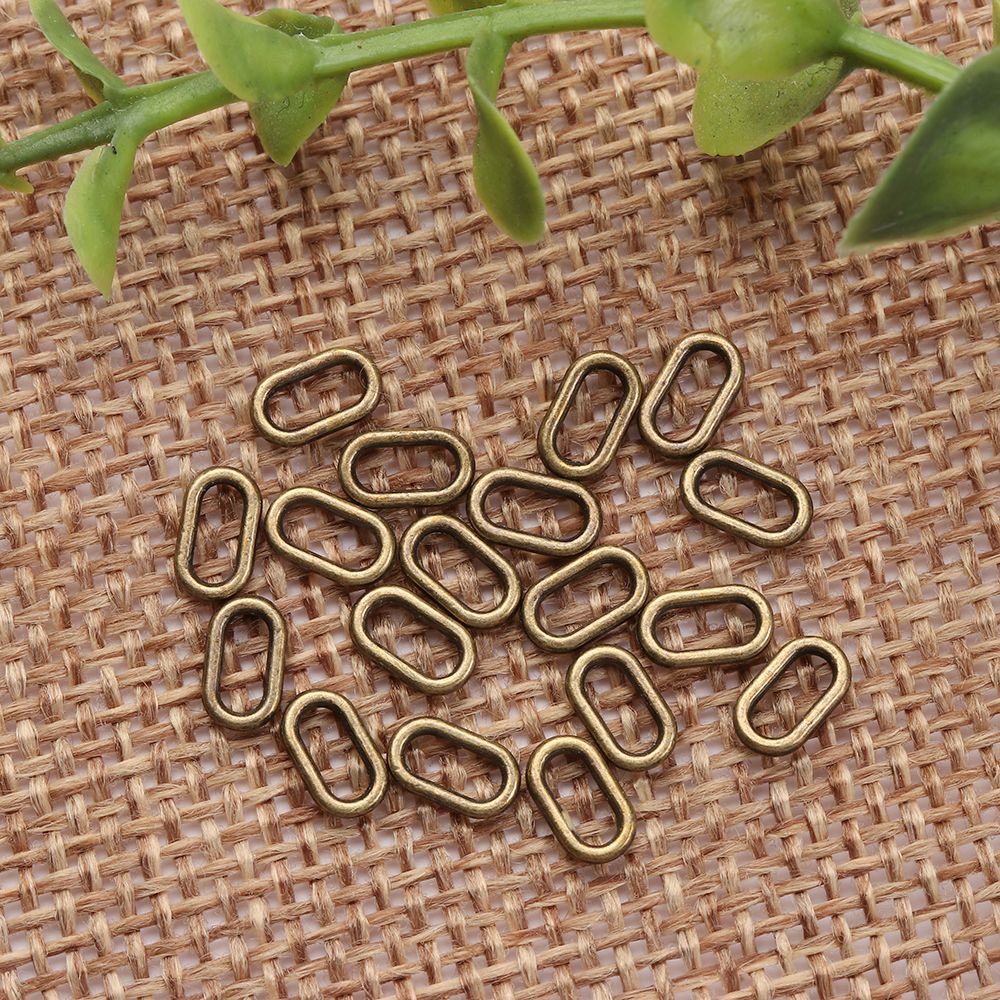 Set 20 khóa cài hình vuông/ tam giác/ bầu dục siêu nhỏ 4mm 4 màu tùy chọn dùng trang trí túi búp bê/ hành lý thủ công