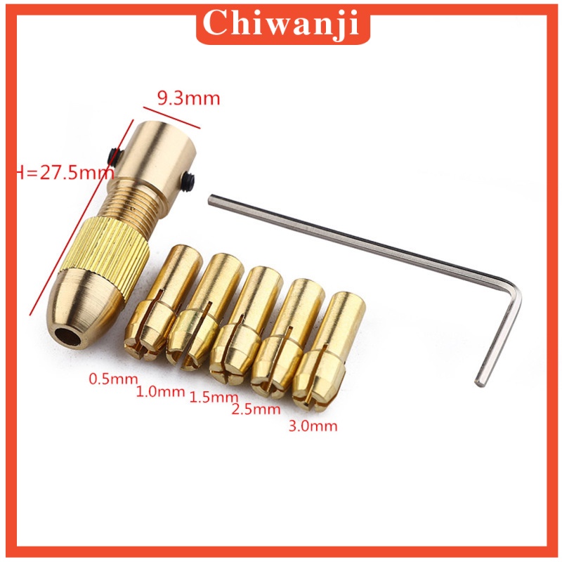 [CHIWANJI]1Set/7pcs 0.5mm-3mm Small Electric Drill Bit Micro Mini Twist Drill Tool