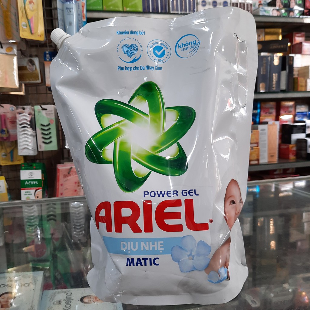 Túi Nước Giặt Ariel Dịu Nhẹ Cho Da Nhạy Cảm (2.15kg/ Túi) - Mềm mại ngát hương - An toàn cho da em bé