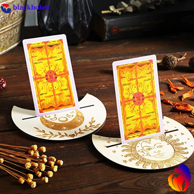 Khay Gỗ Đựng Bài Tarot Hình Mặt Trăng / Chữ Nhật Tiện Dụng