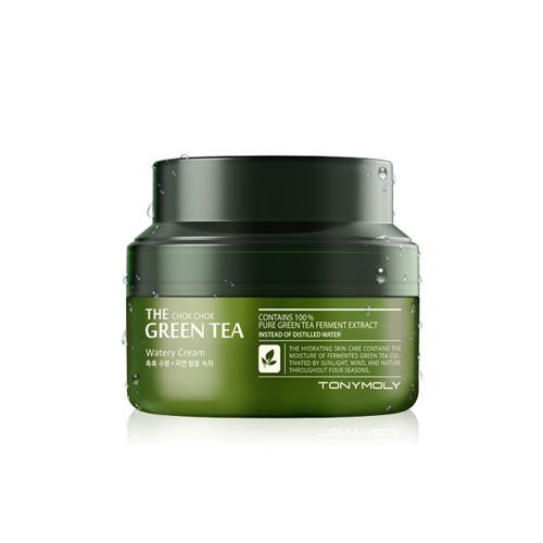 Kem dưỡng cung cấp ẩm, làm dịu da The Chok Chok Tonymoly Green Tea Watery Cream 60ml (date t11/2021)