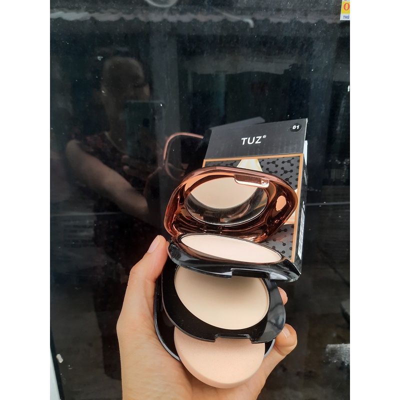 Phấn Phủ Kiềm Dầu Collagen Hold Makeup Powder 2 tầng 30gram kèm gương và bông mút