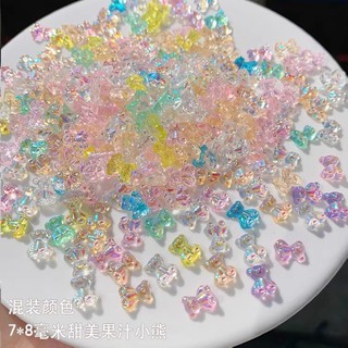 Set charm gấu acrylic mix màu ( 50 con )