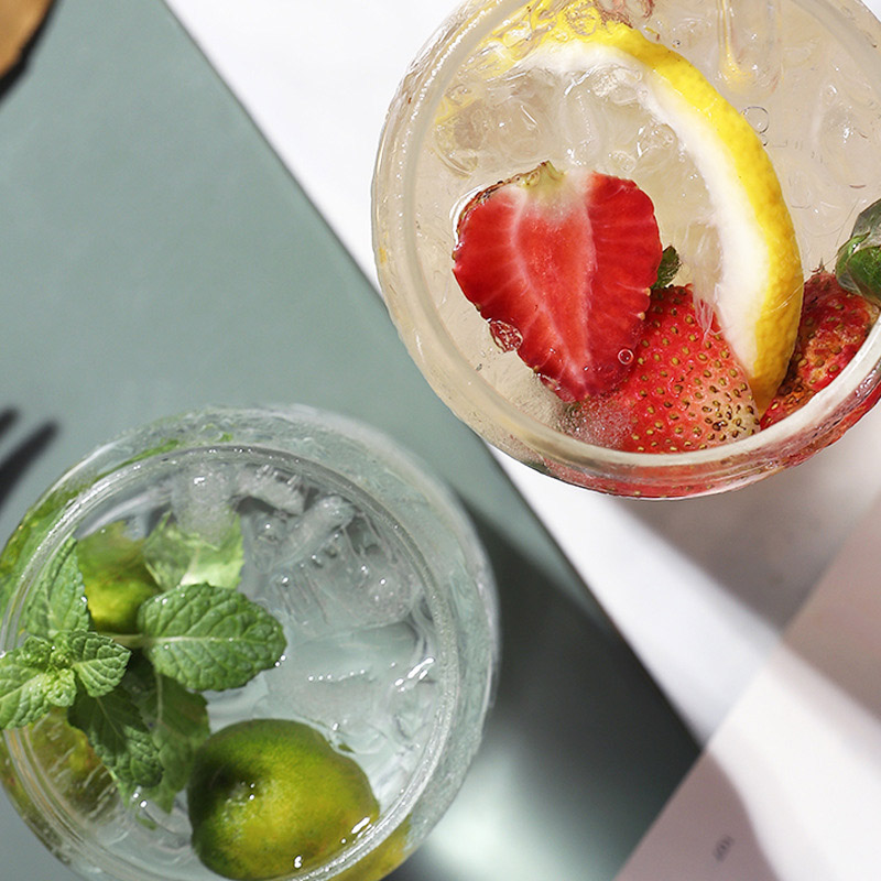 Creative Can Shaped Glass Mug Water Cup Transparent Heat-resistant High Borosilicate Cold Drink Juice Tea Coffee Cup