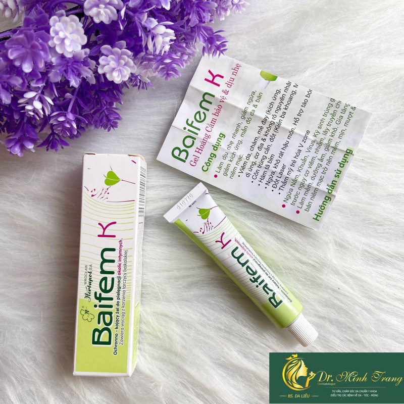 Hoàng  Cầm Dịu Nhẹ Giảm Ngưa Côn Trùng Đốt Ziaja Baifem K 15g