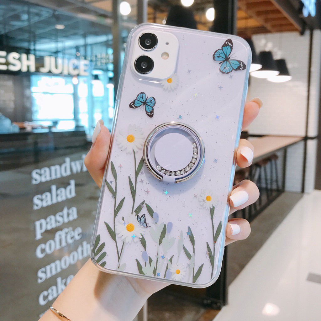 SALE  Ốp lưng I-KURA HÌNH Hoa kèm ring ĐÁ SAMSUNG NOTE 9 / S10 PLUS /S20 /PLUS / ULTRA /S8/S9/ PLUS