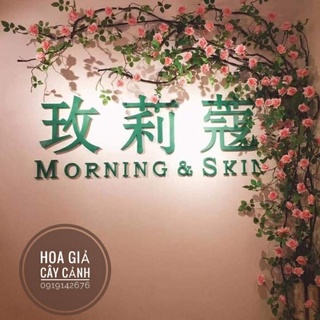 dây hồng leo hoa giả thân cổ 3m- hoa lụa