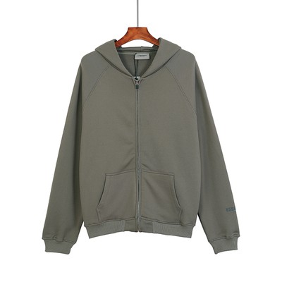 FEAR OF GOD Duplex ESSENTIALS High Street FOG Zipper Hoodie Loose Plain Cardigan Outside