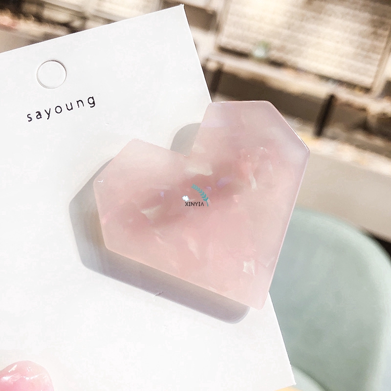 Kẹp Tóc Hình Trái Tim Phong Cách Hàn Quốc Xinh Xắn Cho Nữ