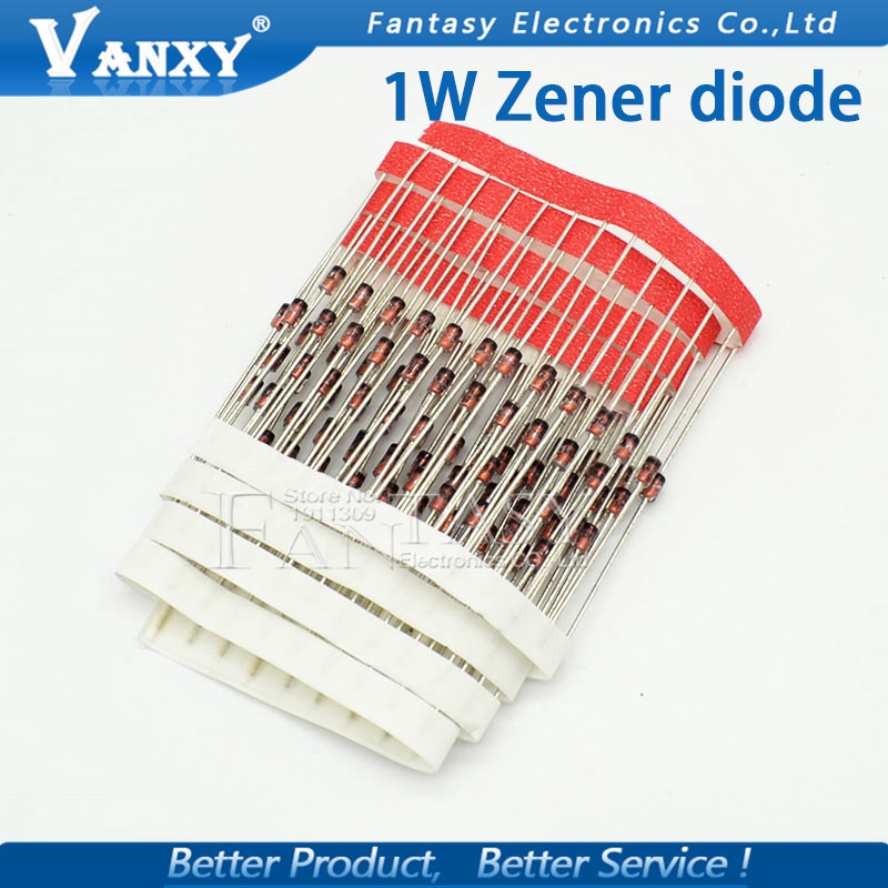 Set 100 Điốt Zener Do-41 3v 3v3 3v6 3v9 4v3 4v7 5v1 5v6 6v2 6v8 7v5 8v2 9v1 10v 11v 12v 13v 15v 1n4733a 1n4742a 1n4728a