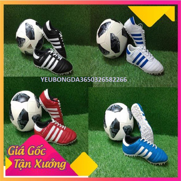 Giày đá bóng Nam giá rẻ, giày đá sân cỏ nhân tạo chính hãng CTSPORT, Da mền đế khâu full