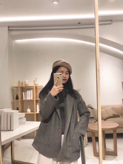 [Order] Áo khoác dạ Zara thắt belt