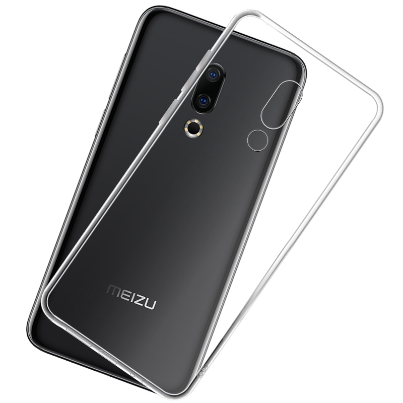 Ốp điện thoại tpu silicon mềm trong suốt bảo vệ cho Meizu 16X 16th 15 Plus V8 Pro