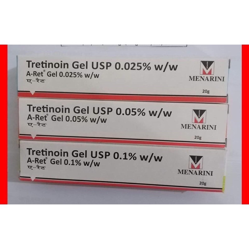 [DATE MỚI ] Tretinoin Aret gel 0.025% - 0.05% - 0.1% (20g) ngăn lão hoá, giảm mụn - tretinol Ấn Độ [CHÍNH HÃNG] | BigBuy360 - bigbuy360.vn