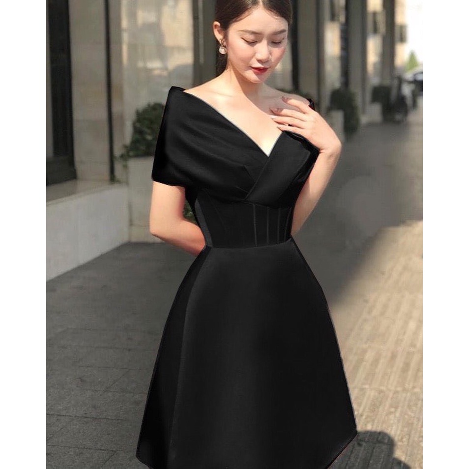Đầm xoè thiết kế trễ vai cao cấp cực tôn dáng - C.A.T BOUTIQUE