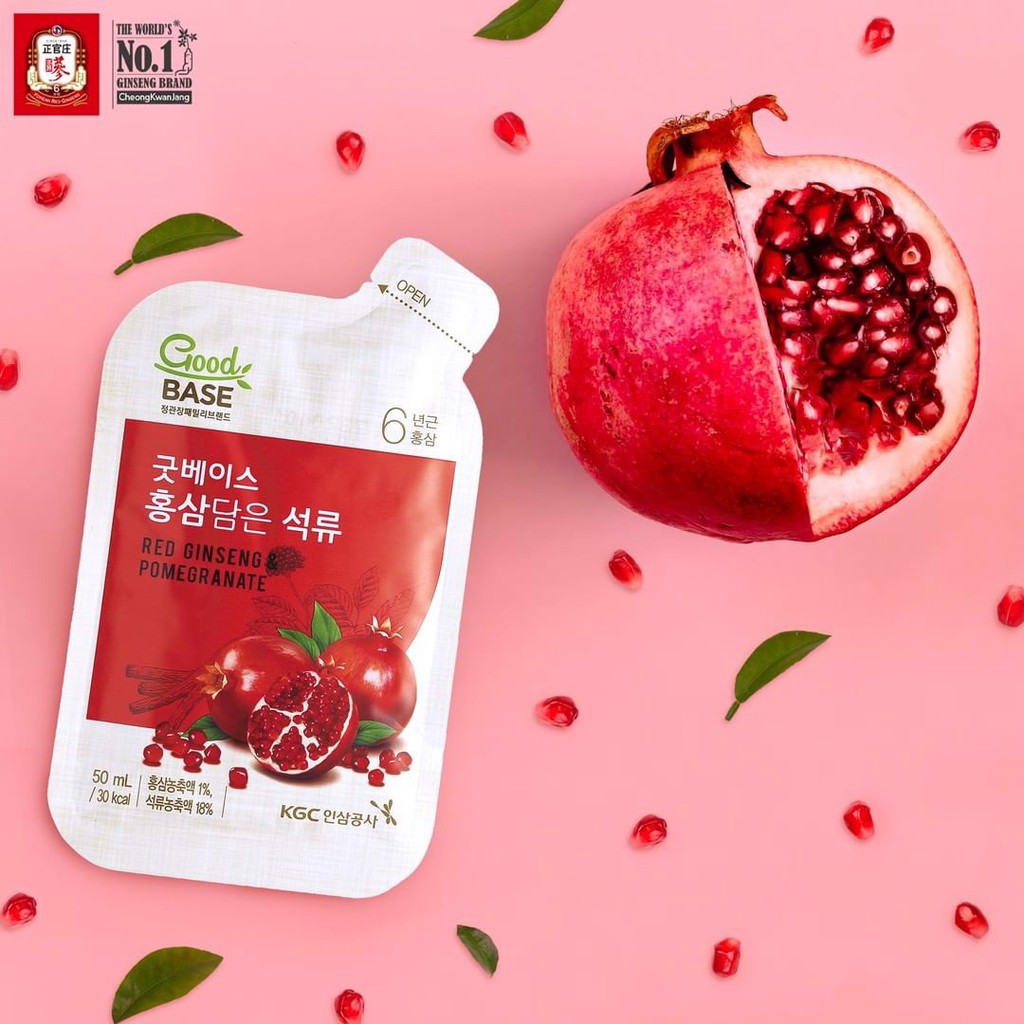 Nước Hồng Sâm KGC Cheong Kwan Jang Goodbase lựu đỏ 50ml x 30 gói