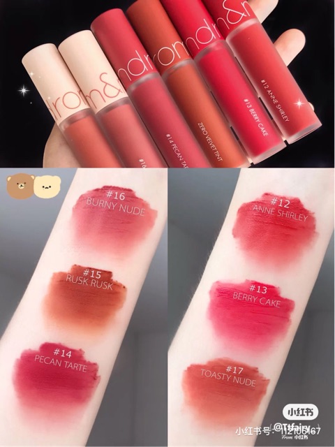 [ CÓ MÀU MỚI ] SON ROMAND ZERO VELVET TINT