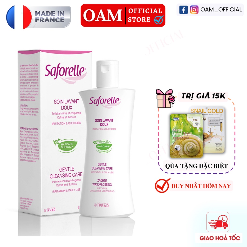 Dung Dịch Vệ Sinh Saforelle 150mk, 200ml