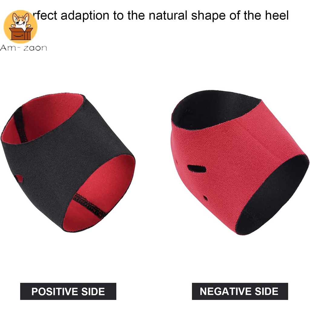 [Am-Z] Giày Cao Gót Khô / Nứt Nẻ Gót Chân Màu Đỏ Đen Ổn Định Xương Giảm Đau