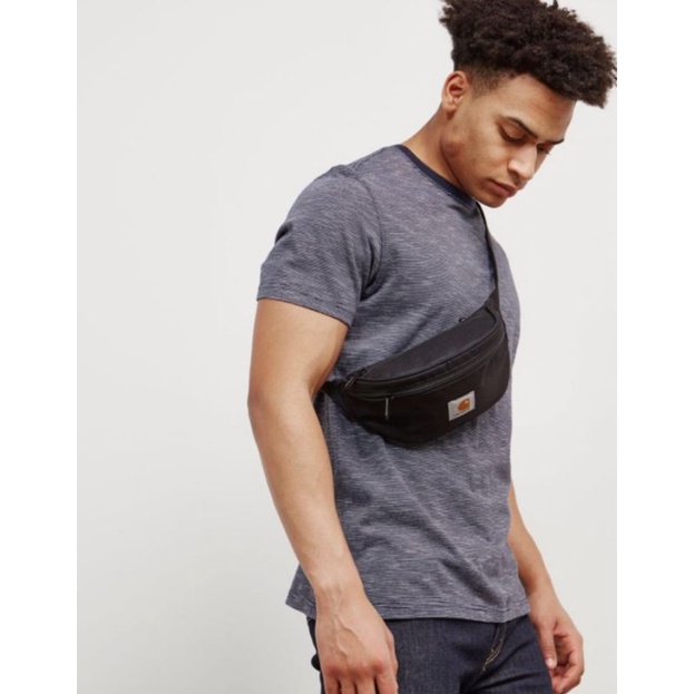 # Túi đeo chéo,Carhartt WIP Watch Hip Bag Black - Original