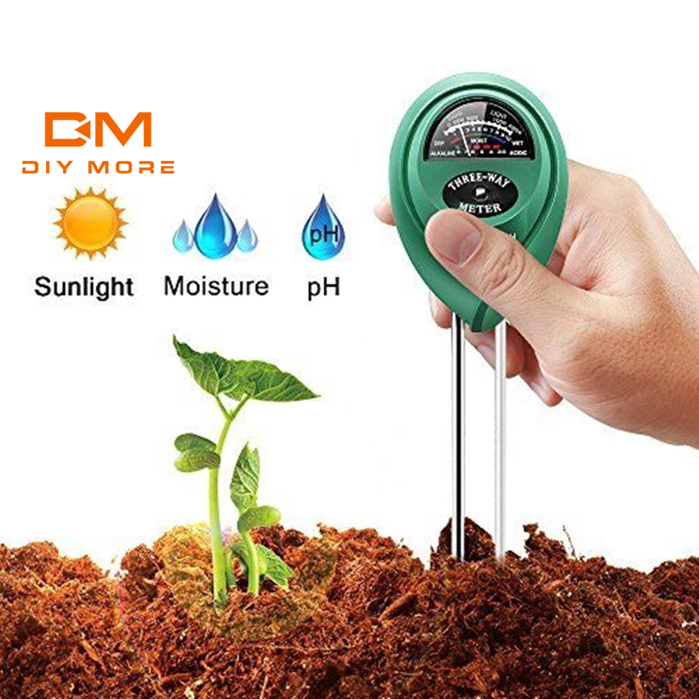 Thiết bị đo độ ẩm PH và ánh mặt trời DIYMORE 3 trong 1