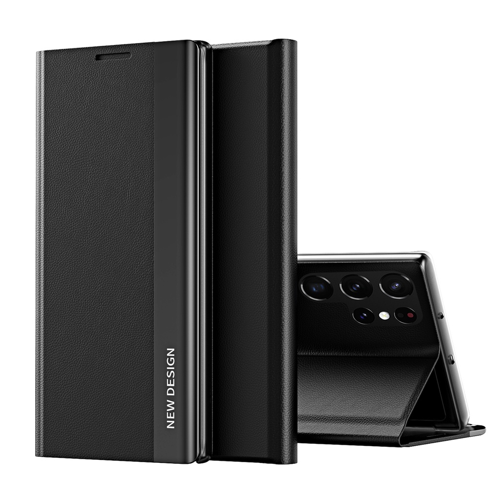 Ốp Điện Thoại Da Từ Tính Kiểu Ví Lật Có Ngăn Thẻ Sang Trọng Cho Samsung Galaxy S23 Ultra S22 Plus