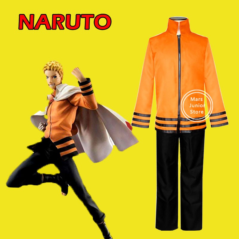 Áo Khoác Tay Dài Cosplay Nhân Vật Uzumaki Naruto