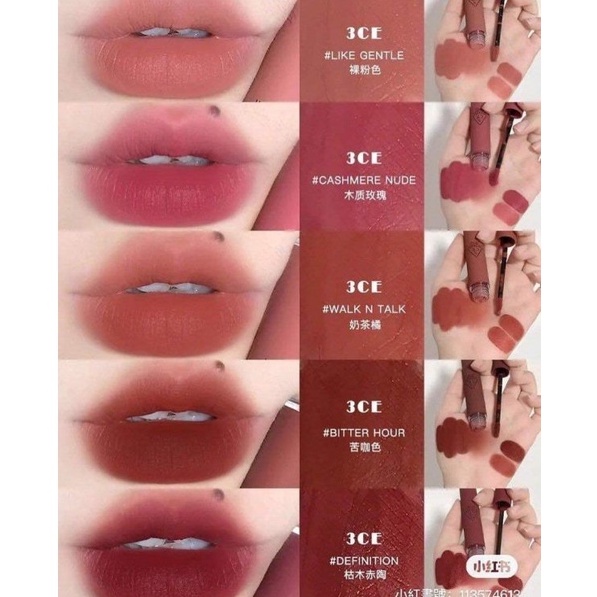 Son Kem Lì 3CE Velvet Lip Tint 4g