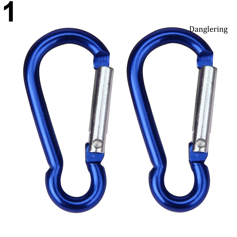 Set 2 móc khóa hợp kim nhôm hình chữ S tiện dụng khi leo núi