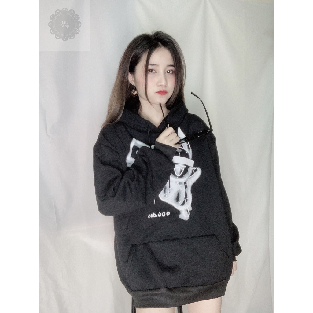 Áo Hoodie Ulzzang Nữ Tay Rộng Phong Cách Hàn Quốc HD67 - Liti shop