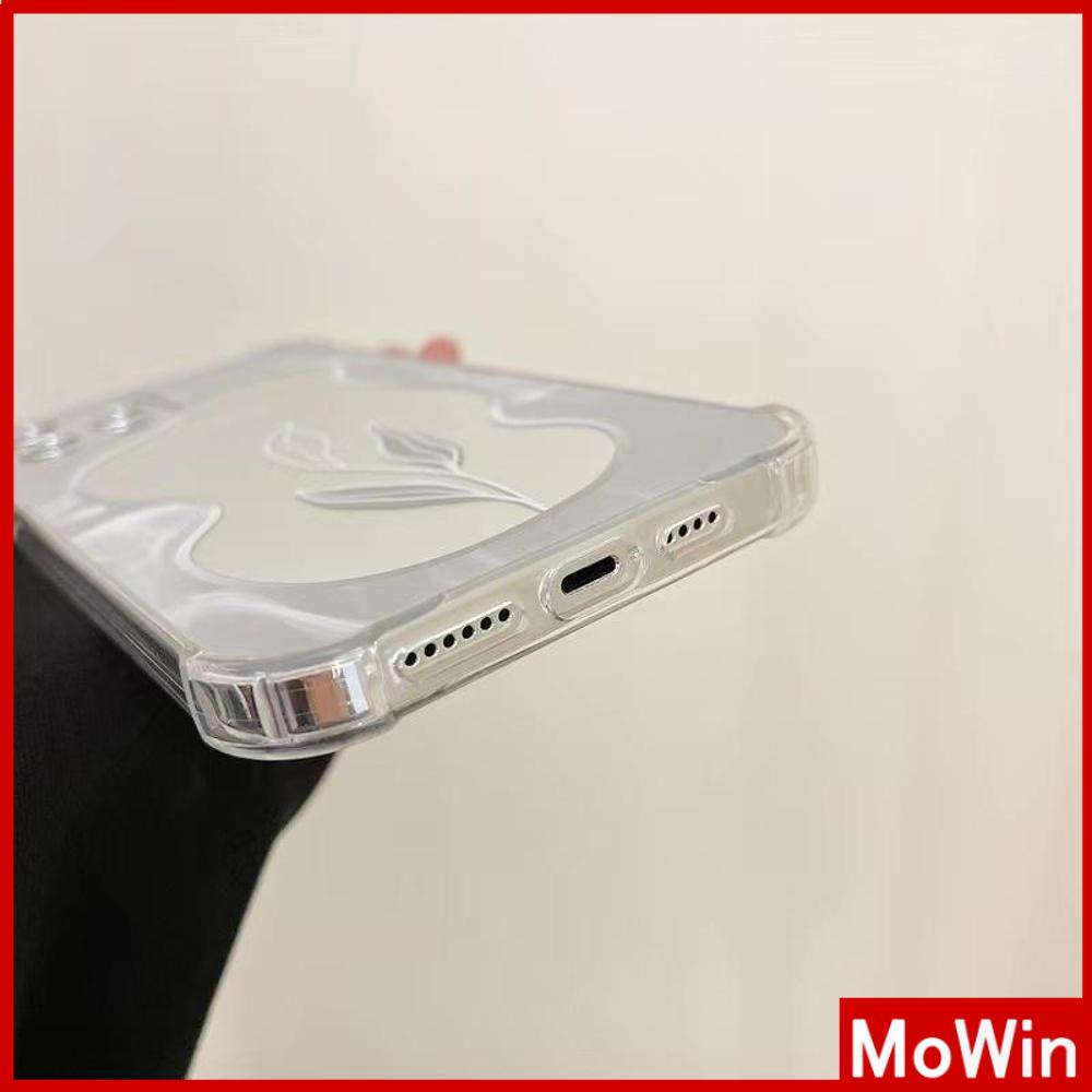 Ốp điện thoại Acrylic mặt gương HD có túi khí chống sốc thích hợp cho iPhone 11 13 Pro Max 12 Pro Max 7 Plus XR XSMAX