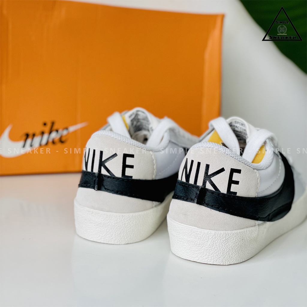Giày Nike Blazer Low Jumbo Chính Hãng💙SIMPLE SNEAKER💙 Nike Blazer '77 Jumbo White Black