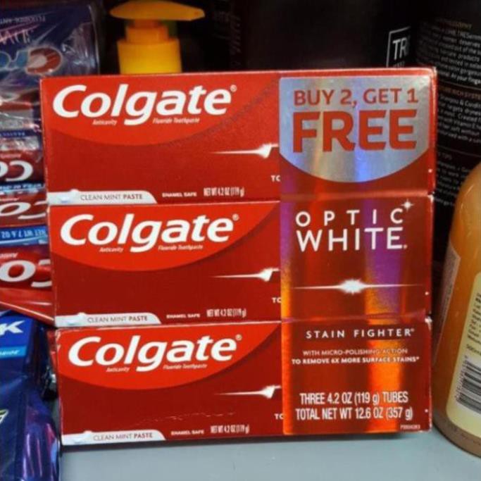 Kem Đánh Răng Colgate Optic White  Advanced 119g Của Mỹ