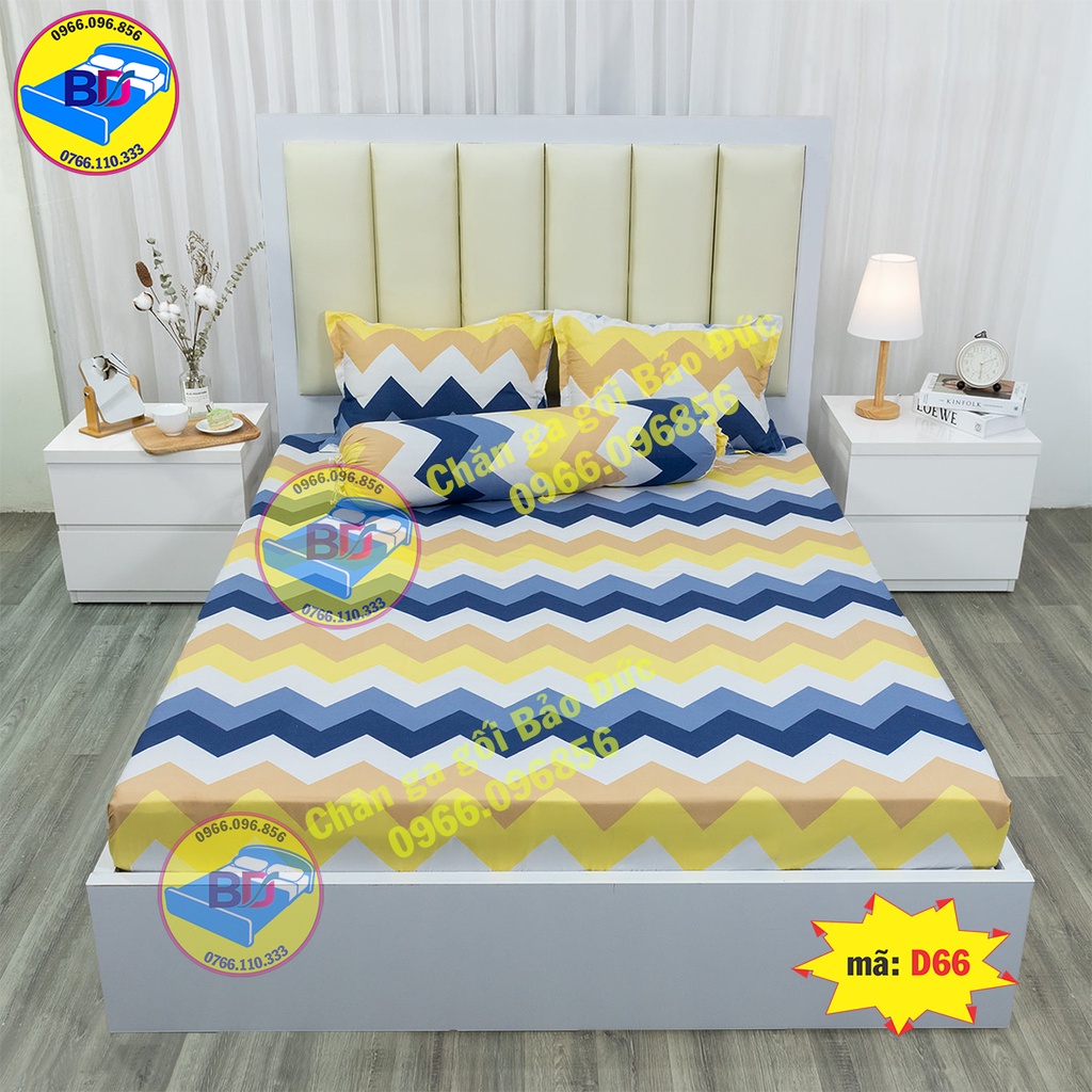 Bộ ga giường cotton poly cao cấp ( gồm 4 món )