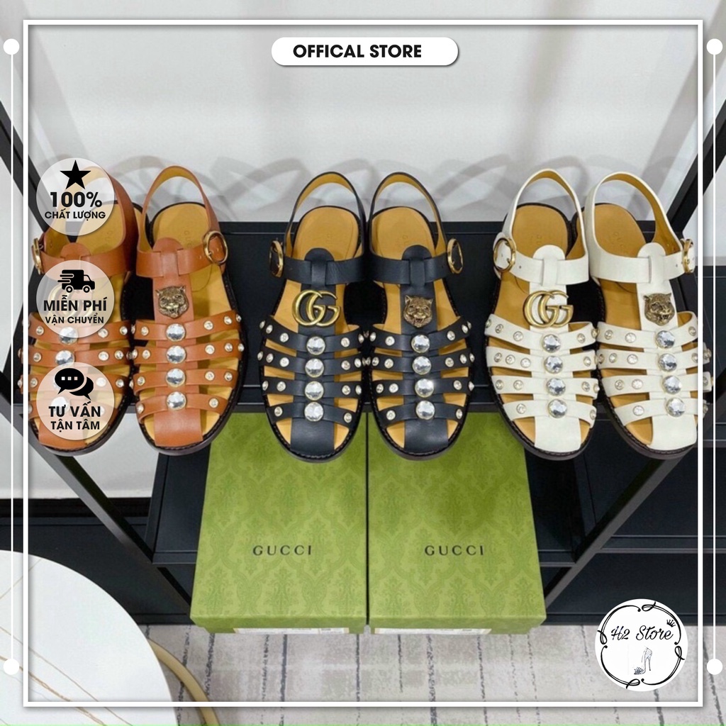 👠👟[ HÀNG CAO CẤP ] Sandal guci giọ viền đá fullbox [ SIÊU HOT ]⚡