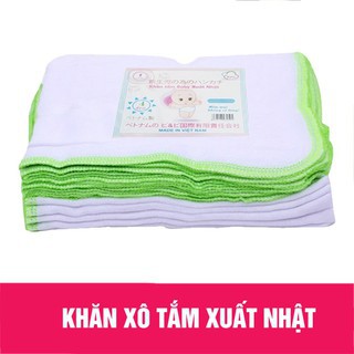 Túi 10 Khăn sữa xô 4 lớp Kiba xuất nhật cho bé yêu