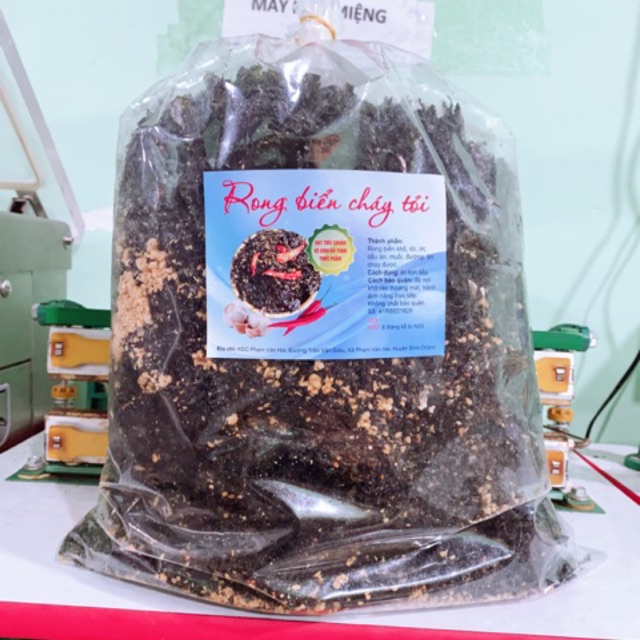 [Mã 156FMCGSALE hoàn 8% đơn 500K] 1KG RONG BIỂN CHÁY TỎI HÀNG XÁ🌶