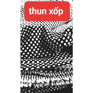1m-1,3m vải thun xốp chấm bi