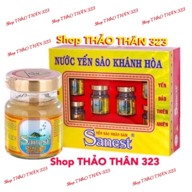 Date 2023- Nước Yến Sào Nhân Sâm Khánh Hoà (1lốc x 6hủ)