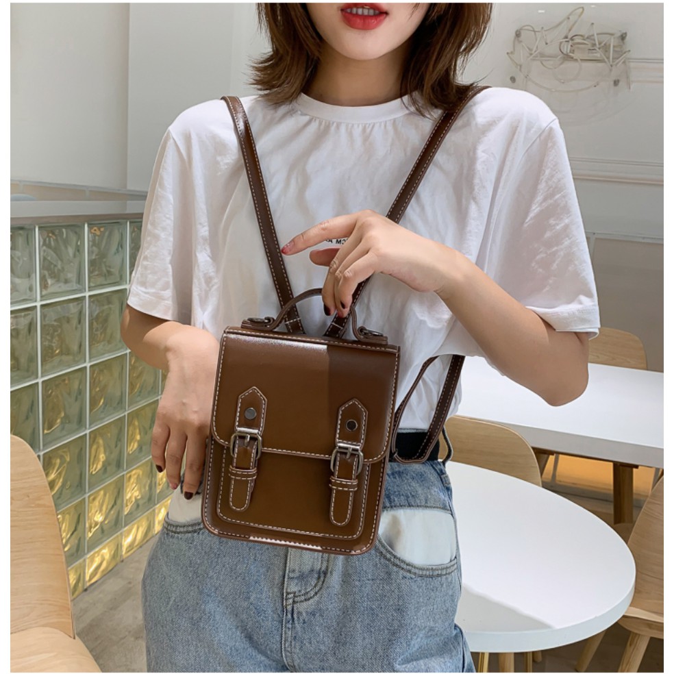 Balo kiêm túi xách, chất liệu da pu cao cấp, thiết kế độc đáo, mới lạ, và rất phong cách _ TU210