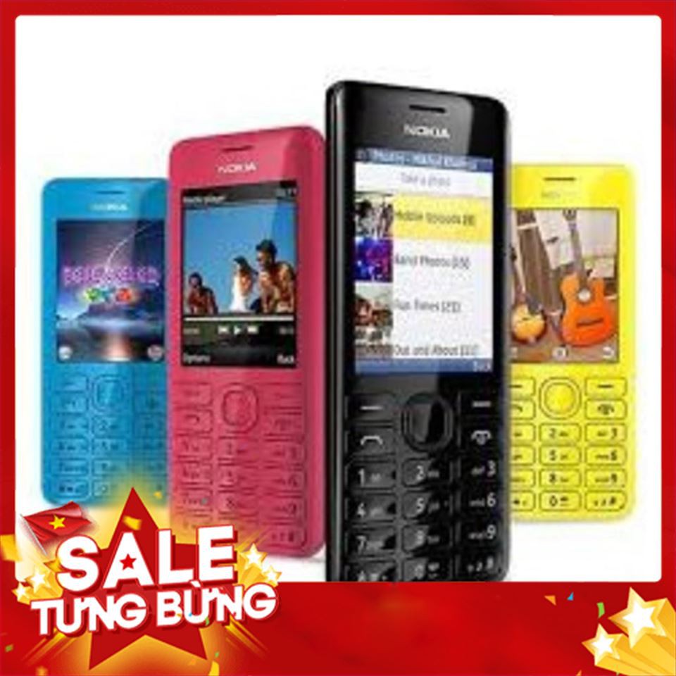 [bộ |[sản phẩm|] Vỏ nokia 206 liền phím . chính hãng hàng loại 1