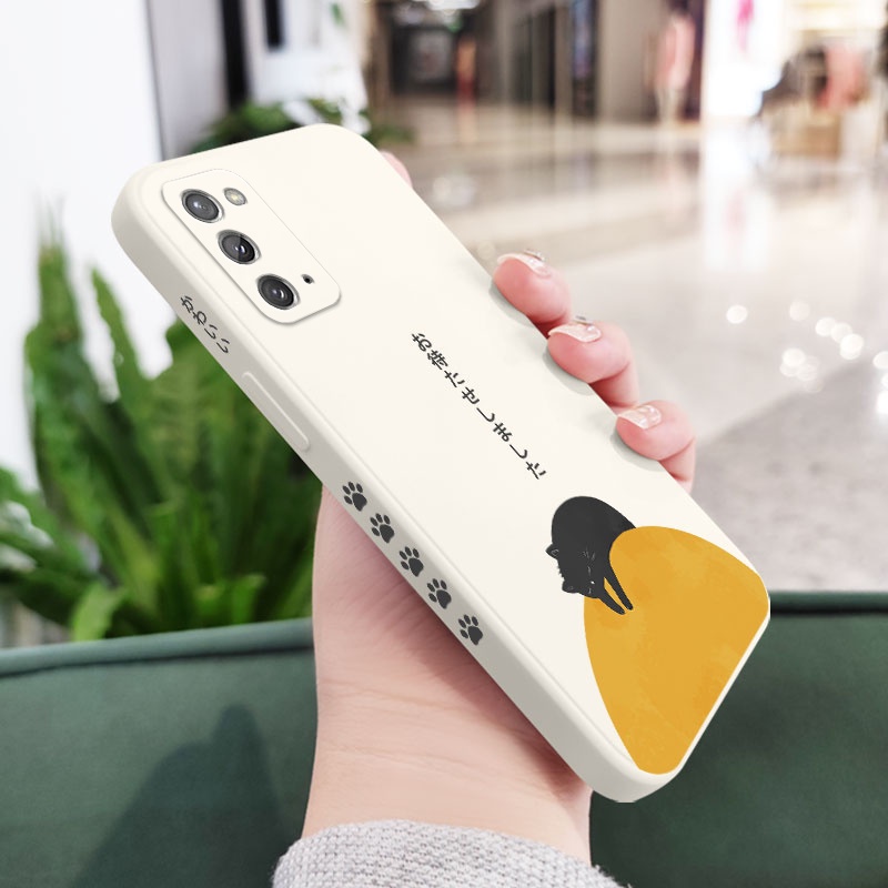 Ốp Điện Thoại Silicon Dẻo Họa Tiết Chú Mèo Dễ Thương Cho Samsung Galaxy Note 20 Ultra 10 Plus 9
